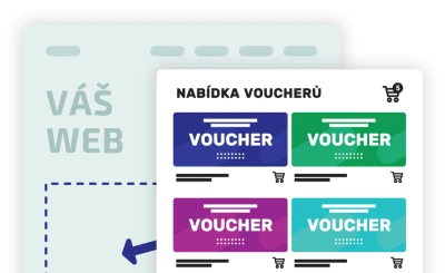 Vouchery pro Váš web - 6 měsíců BEZ paušálního poplatku